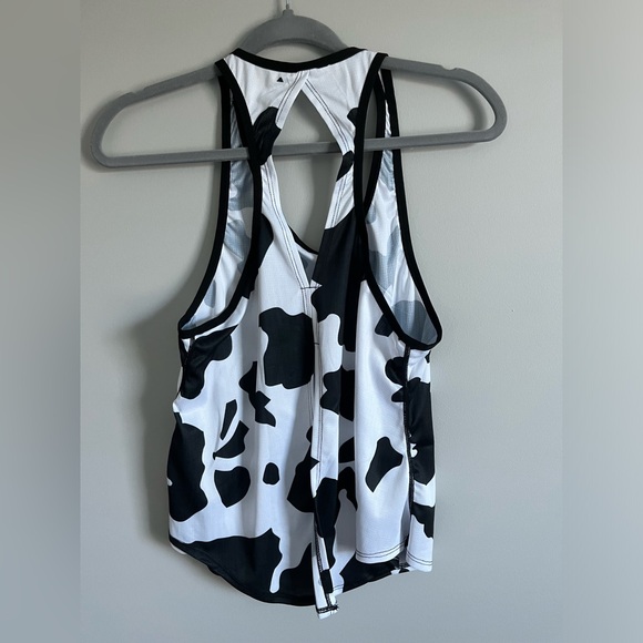 Cow Print Athletic Tank - Picture 2 of 5